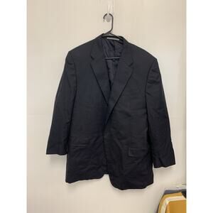 Hickey Freeman Loro Piana Super 130s Wool Men's 48L Navy Blue Blazer